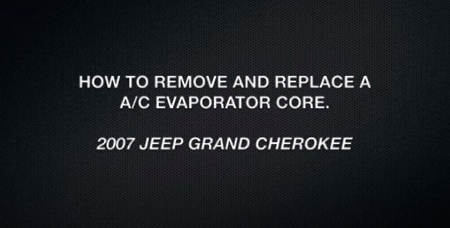 Jeep Grand Cherokee Evaporator